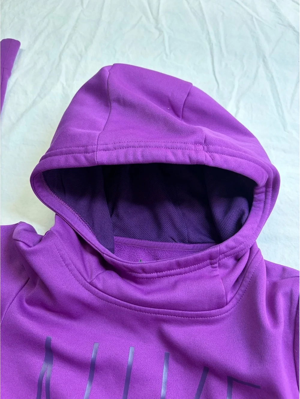 Nike Dri-FIT Girls Purple Pullover Hoodie Athletic Sweatshirt Size L